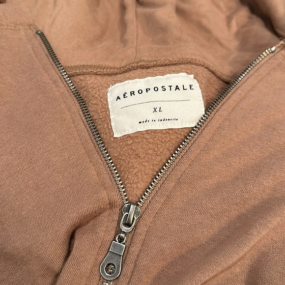 Aeropostale Brown Zip Up Hoodie - Picture 3 of 6